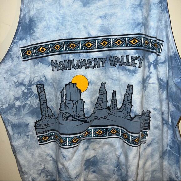 VNTG 96 screen print tie dye Monument Valley tank XL - Picture 5 of 6